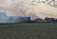 Brand auf Geflügelhof - David Poggemann/Nord-West-Media TV /dpa
