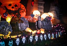 Halloween-Grusel-Haus in Mettmann - Christoph Reichwein/dpa