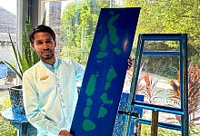 Mitarbeiter Fazir des «Sustainability Lab» auf den Malediven - Carola Frentzen/dpa-tmn