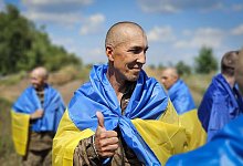 Ukraine-Krieg - Gefangenenaustausch - Uncredited/Ukrainian Presidential Press Office/AP/dpa