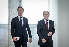 Rutte und Scholz - Kay Nietfeld/dpa