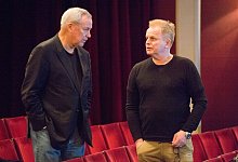 Herbert Grönemeyer und US-Regisseur Robert Wilson - picture alliance / dpa