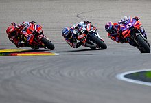 Jorge Mart&iacute;n, Miguel Oliveira und Francesco Bagnaia - Robert Michael/dpa