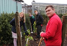 Sch&uuml;ler pflanzen Wein - Till Sadlowski