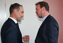 Oliver Mintzlaff (l) und Julian Nagelsmann - Arne Dedert/dpa