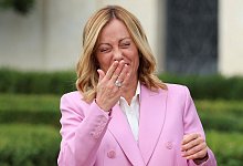 Italienische Ministerpr&auml;sidentin Giorgia Meloni - Phil Noble/PA Wire/dpa