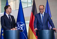 Kanzler Merz trifft Nato-Generalsekret&auml;r Rutte - Michael Kappeler/dpa