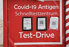 Corona-Testzentrum - Foto: Matthias Bein/dpa