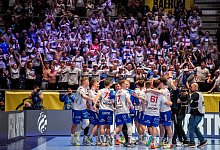 Handball-EM - F&auml;r&ouml;er - Schweiz - Cornelius Poppe/NTB/dpa