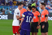 Robert Lewandowski und Lionel Messi - Tom Weller/dpa