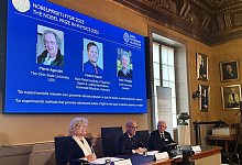 Physik-Nobelpreis geht an drei Teilchenforscher - Steffen Trumpf/dpa