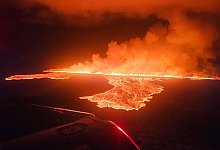 Vulkanausbruch auf Island - -/Civil Protection in Iceland via AP/dpa