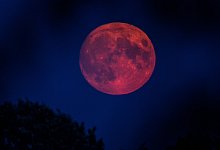 Roter Mond - picture alliance/dpa