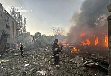 Ukraine-Krieg - Saporischschja - ---/Ukrainian Emergency Service/AP/dpa