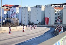 A100-Brücke gesperrt - Sebastian Gollnow/dpa