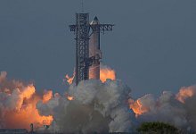 Raketensystem Starship Testflug - Eric Gay/AP/dpa