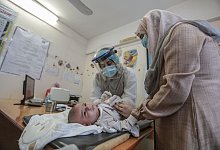Polio-Impfkampagne im Gazastreifen - Mohammed Talatene/dpa