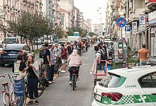 Protest am Viale Monza-Radweg in Mailand - Emanuele De Carli/IPA via ZUMA Press/dpa