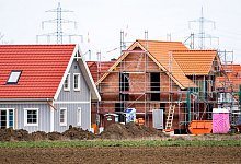 Einfamilienhäuser in einem Neubaugebiet - Hauke-Christian Dittrich/dpa