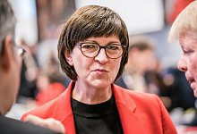 SPD-Chefin Saskia Esken - Foto: Michael Kappeler/dpa