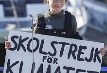 Klimaaktivistin Thunberg - Foto: Armando Franca/AP/dpa