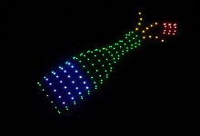 Drohnenshow Deutsche Umwelthilfe zum B&ouml;ller-Verbot an Silvester - Annette Riedl/dpa