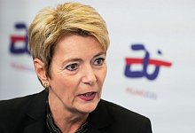 Die Schweizer Bundespräsidentin Karin Keller-Sutter - Czarek Sokolowski/AP/dpa