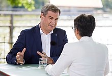 ZDF-Sommerinterview mit Markus S&ouml;der - Sebastian Arlt/ZDF/dpa