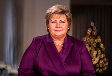 Ermittlungen gegen Norwegens Ministerpr&auml;sidentin Solberg - Foto: Haakon Mosvold Larsen/NTB/dpa