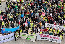 Warnstreik bei der Telekom - Matthias Bein/dpa
