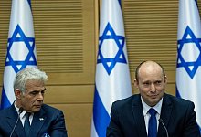 Bennet und Lapid - Foto: JINI/via XinHua/dpa