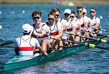 Der Deutschland-Achter ging bei der Ruder-EM in M&uuml;nchen leer aus. - Sven Hoppe/dpa