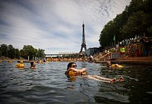 Schwimmen in der Seine - Thomas Padilla/AP/dpa