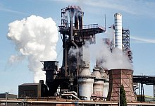 Thyssenkrupp Hochofen - Roland Weihrauch/dpa