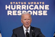 Hurrikan «Milton» - Biden - Susan Walsh/AP/dpa