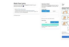 Songtext-Poster zum H&auml;ndewaschen - Foto: Washyourlyrics.com/dpa-tmn