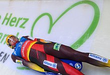 Felix Loch beim Rodel-Weltcup in Oberhof - Robert Michael/dpa