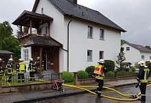 Kellerbrand - Feuerwehr Lügde