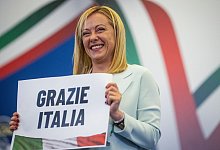 Ein Jahr Giorgia Meloni - Oliver Weiken/dpa