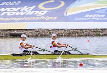 Paul Leerkamp und Arno Gaus im Leichtgewichts-Doppelzweier. - Hájek Ondøej/CTK/dpa
