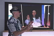 Hologramm-Kommunikation - Barbaros Bulgurcu/o2 Telefonica/dpa
