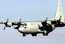 Hercules-Transportflugzeug C-130 - Jens Büttner/Zentralbild/dpa