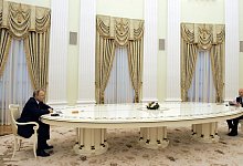 Scholz und Putin - Foto: Mikhail Klimentyev/Russian President Press Office/Sputnik/dpa