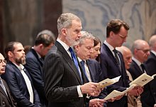 Der spanische König Felipe VI. bei der Karlspreis-Verleihung - Thomas Banneyer/dpa