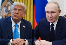 Donald Trump und Wladimir Putin - Evan Vucci/AP/Mikhail Metzel/Pool Sputnik Kremlin via AP/dpa