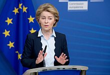 EU-Kommissionspr&auml;sidentin Ursula von der Leyen. - Foto: Etienne Ansotte/European Commission/dpa