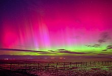 Polarlichter in Niedersachsen - Markus Hibbeler/dpa