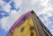 Wandgem&auml;lde zur Europameisterschaft - Rolf Vennenbernd/dpa