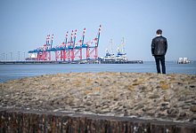 Containerterminal in Wilhelmshaven - Foto: Sina Schuldt/dpa