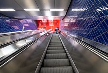 Rolltreppe in einer U-Bahn-Station in München - Sven Hoppe/dpa/dpa-tmn